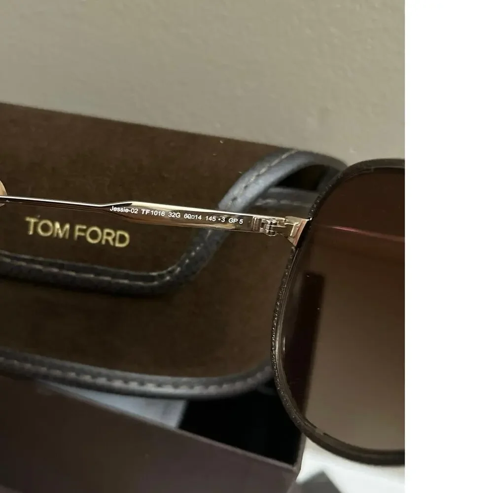 Tom Ford Jessie 50MM Aviator metal Sunglasses $1300